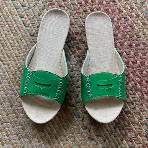 Women's Lands' End Open Toe Driving Mocs